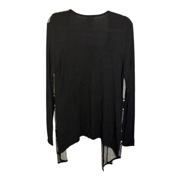 Chico's Sweater Women's Size Medium Cardigan Knit Open Front Chicos 1 - Picture 2 of 4